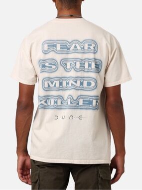 GOAT Crew x Dune “Fear” Graphic Eye Print Short Sleeve Tee - Off-White/Cream